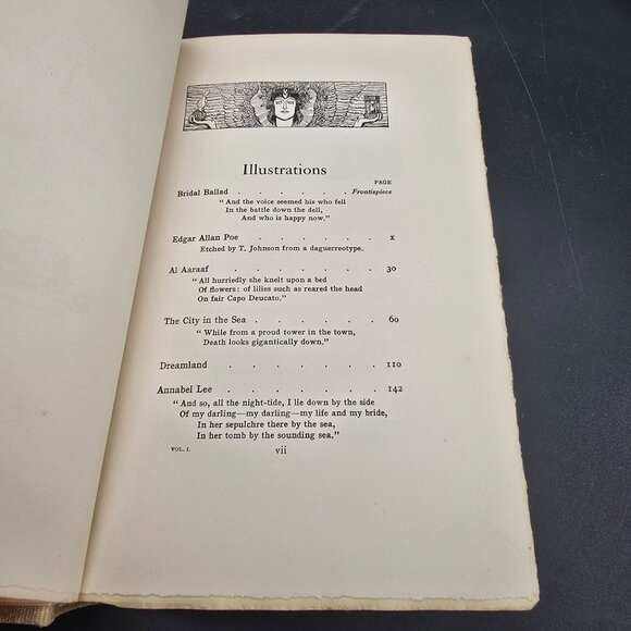 Edgar Allan Poe Poems Book-Lovers Eldorado Edition Putnams Sons Numbered DH1369 - Picture 14 of 16